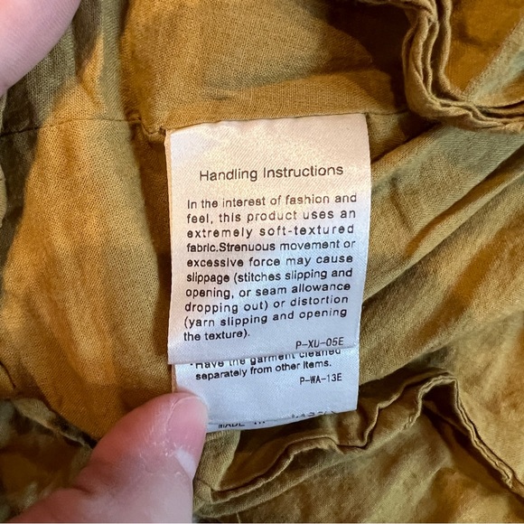 Urban Research Doors ochre layered dress size 105cm - Picture 5 of 10